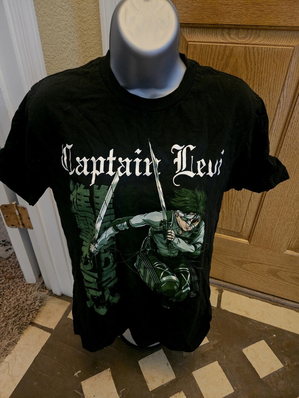 Attack on Titan Blue and Green Tshirt